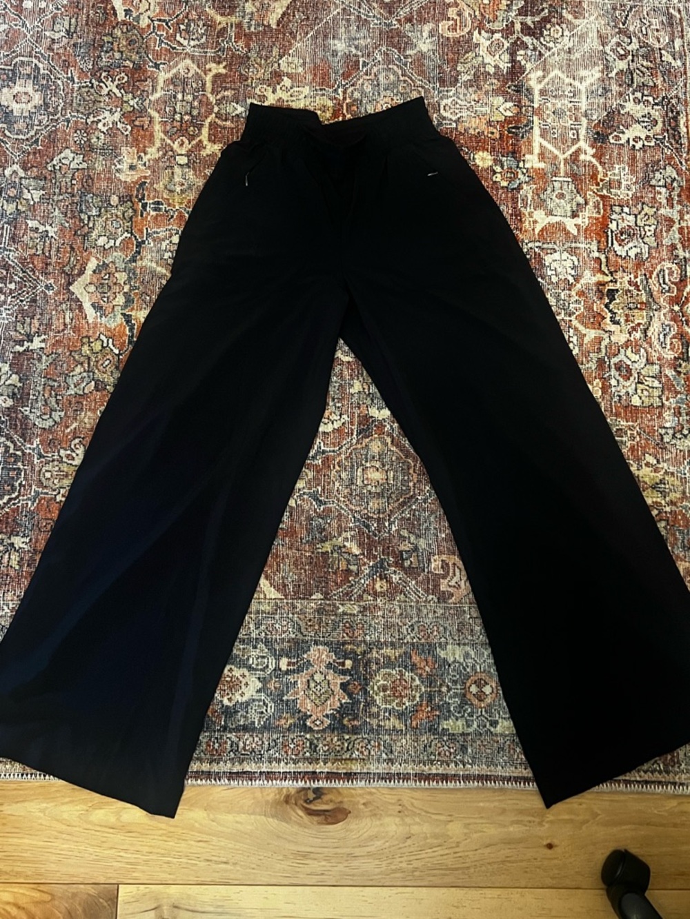 lululemon athletica Black Wide-Leg Track Pants